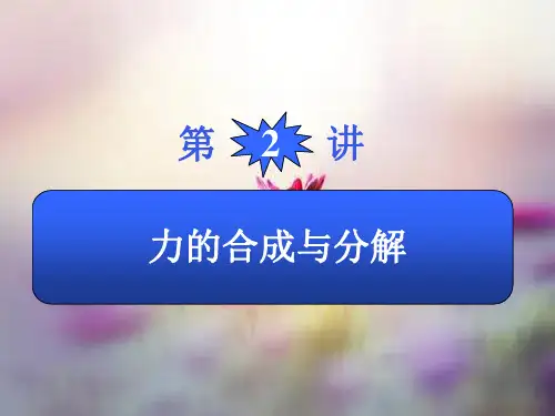 力的合成与分解PPT精品课件_1
