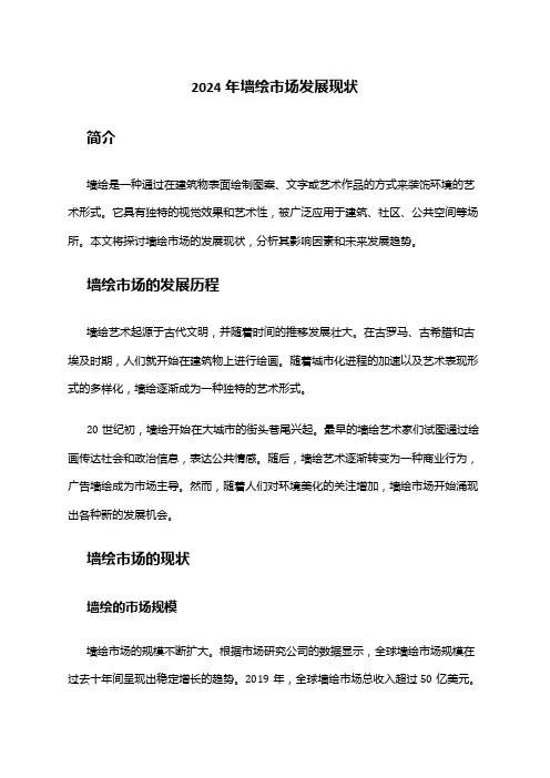 2024年墙绘市场发展现状