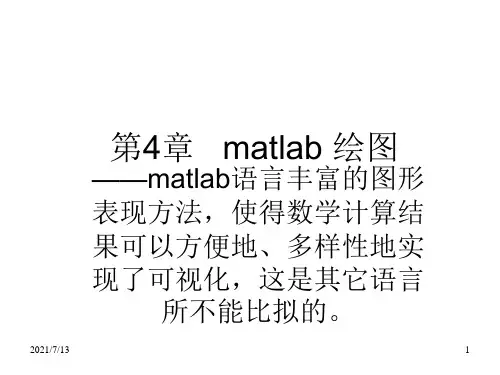 MATLAB语言及其应用课件CH04 MATLAB语言