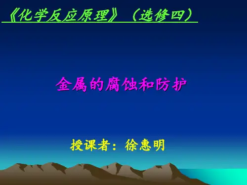 金属的腐蚀和防护 ppt课件