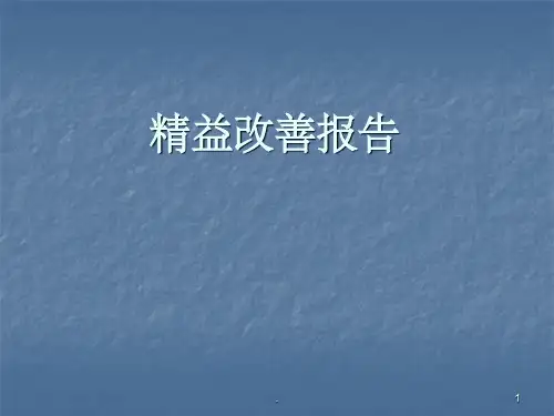 精益改善报告ppt课件