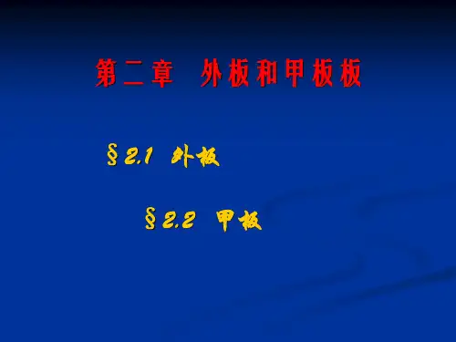 船舶外板和甲板板
