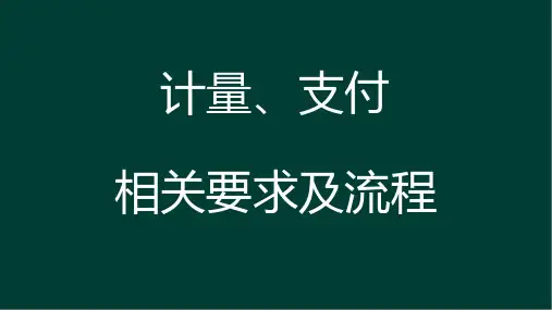 计量、支付关要求及流程资料课件(36张)