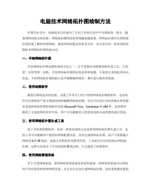电脑技术网络拓扑图绘制方法