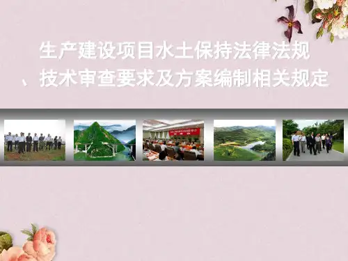 生产建设项目水土保持法律法规技术审查要求及方案(PPT 55页)