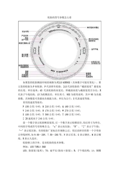 轮胎型号怎么看