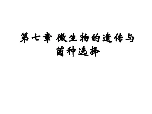 高中生物竞赛遗传变异育种课件