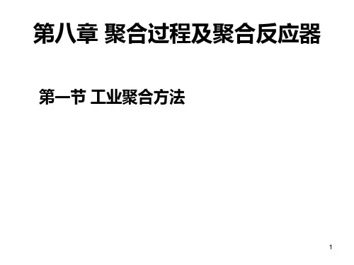 聚合反应工程基础 第八章 聚合过程及聚合反应器