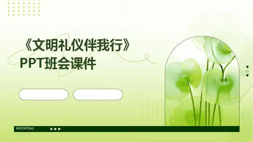 《文明礼仪伴我行》PPT班会课件