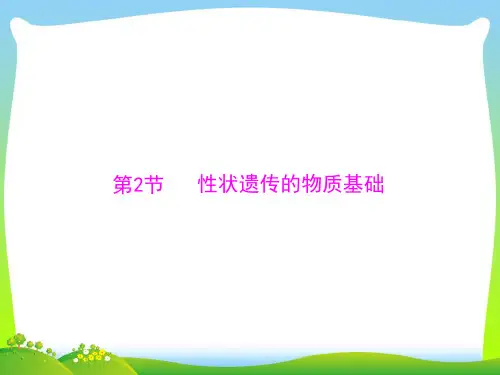 性状遗传的物质基础-课件