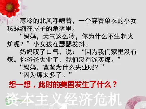 人教版高中历史必修2第17课空前严重的资本主义世界经济危机 课件