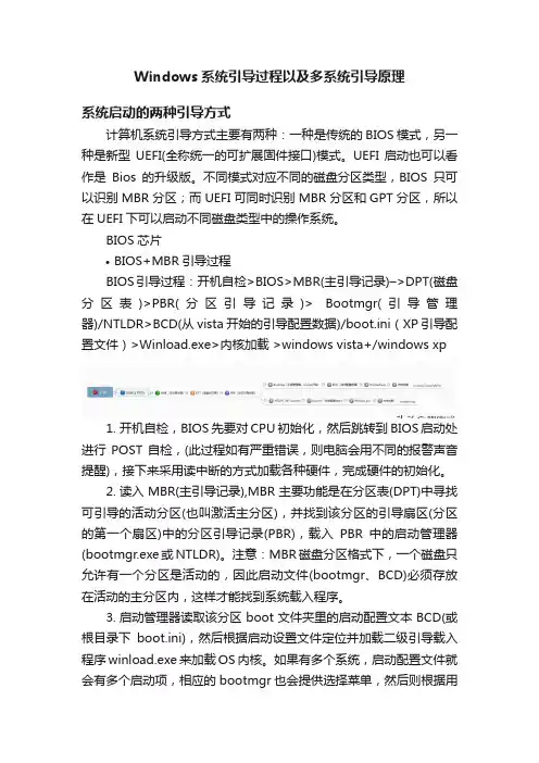 Windows系统引导过程以及多系统引导原理