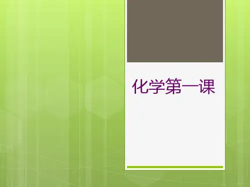 初中化学第一课PPT课件