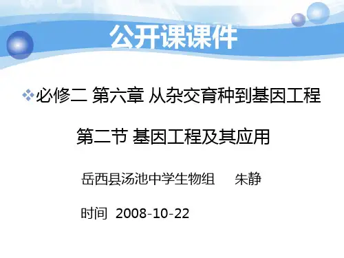 基因工程及其应用公开课课件-PowerPointTem