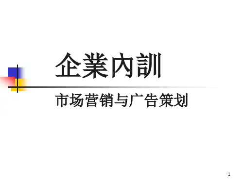企业内训市场营销与广告策划