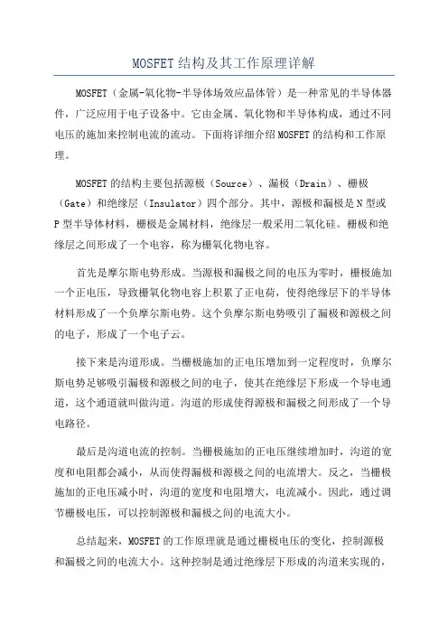 MOSFET结构及其工作原理详解