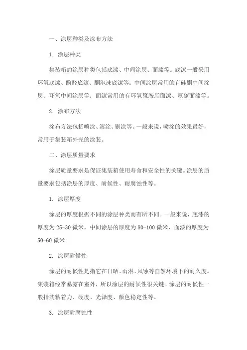 集装箱油漆标准