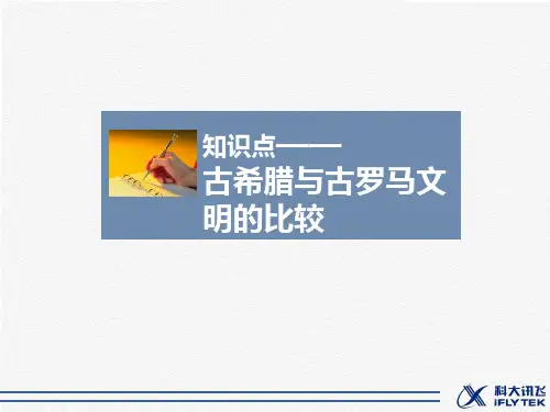 知识点2_古希腊与古罗马文明的比较