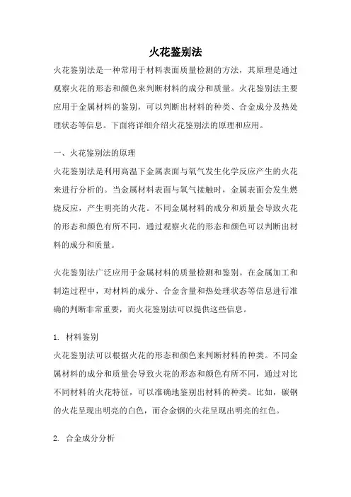 火花鉴别法