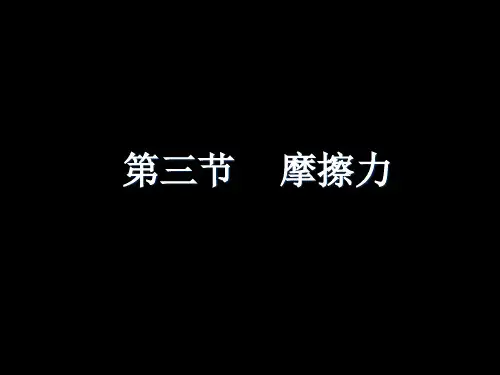 摩擦力PPT课件