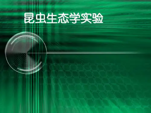 昆虫生态学课件(第十讲)