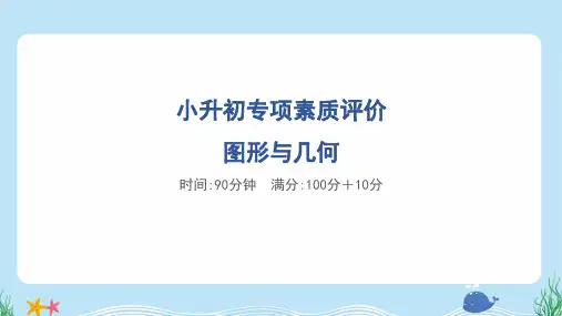 2024年小升初数学专项复习训练——图形与几何