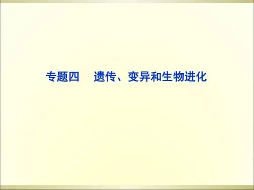 高二生物遗传的物质基础-PPT文档资料