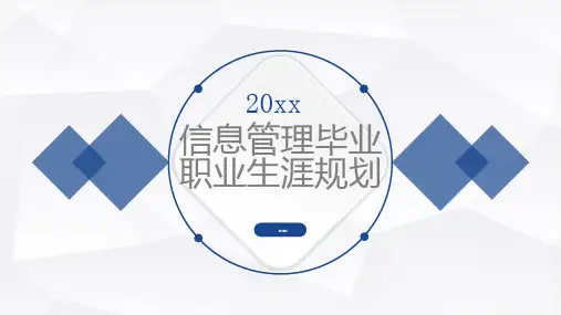 信息管理毕业职业生涯规划
