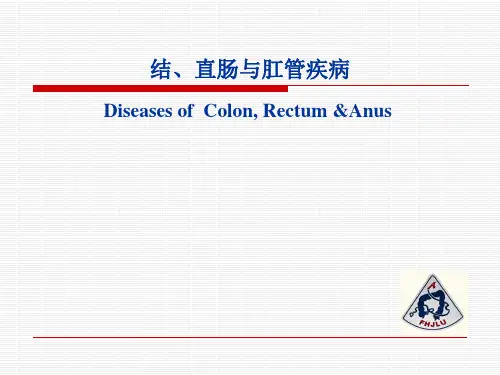 结直肠肛门疾病-精品医学课件