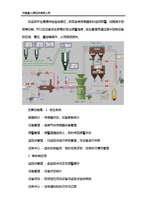 高炉控制系统监测平台