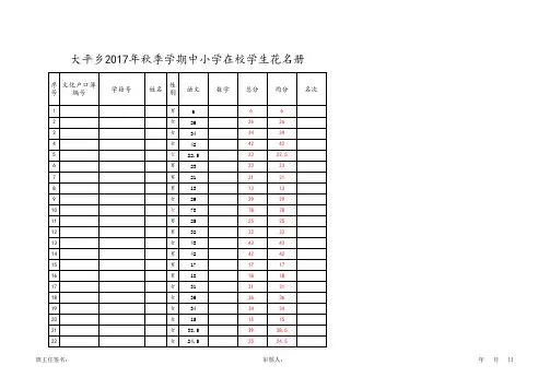 小学月考登分册