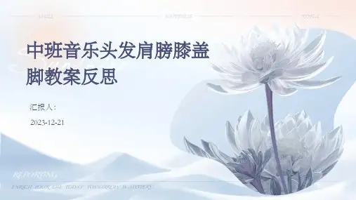 中班音乐头发肩膀膝盖脚教案反思