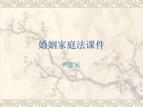 婚姻家庭法.ppt