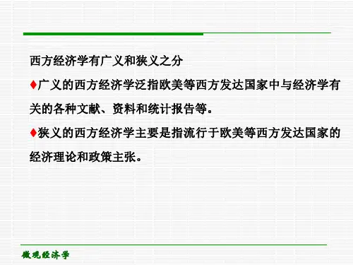 微观经济学专题二-均衡价格与弹性理论