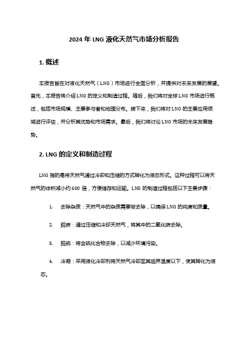2024年LNG液化天然气市场分析报告