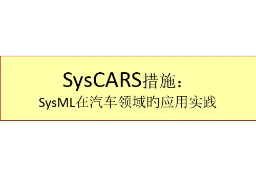 SysML汽车领域实践