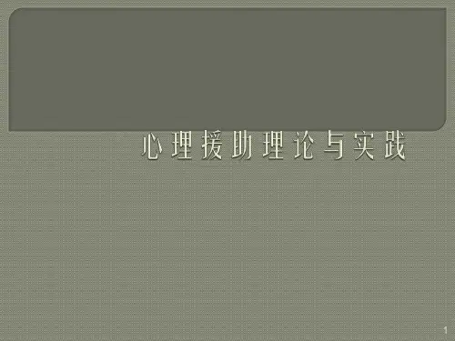 心理援助理论与实践ppt课件
