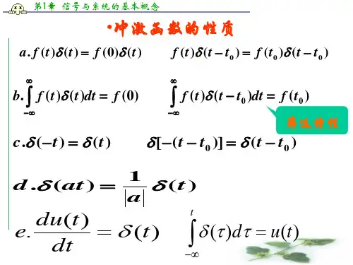 信号与系统 冲激函数