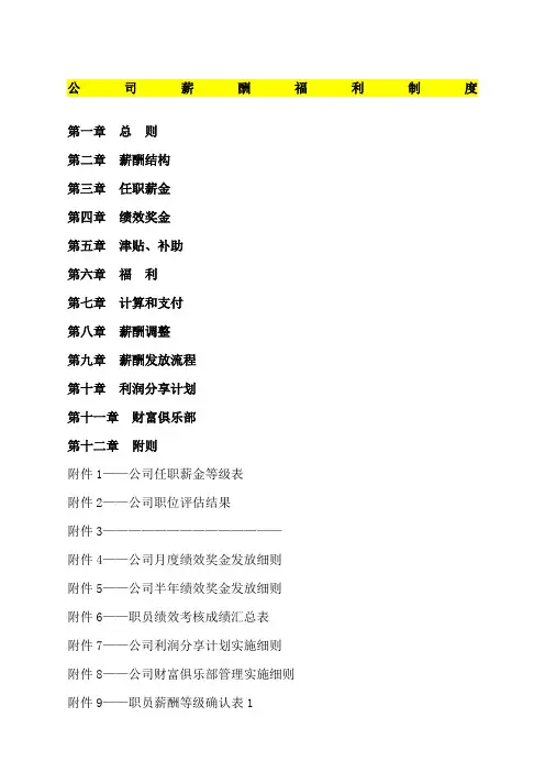 万科集团薪酬福利制度