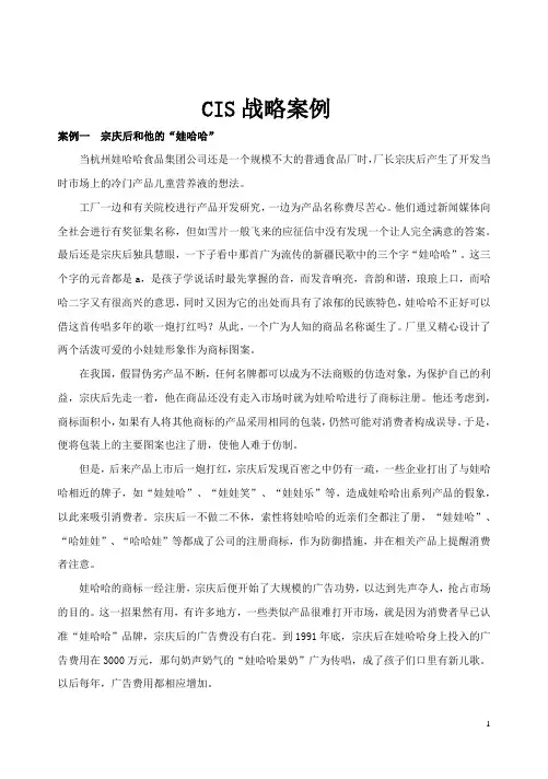 CIS战略案例
