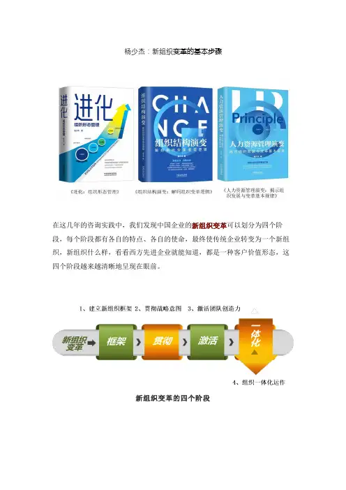 杨少杰：新组织变革的基本步骤