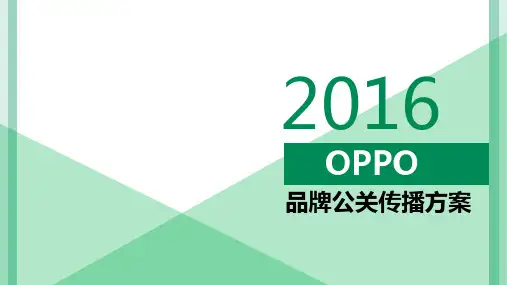 OPPO品牌年度传播方案