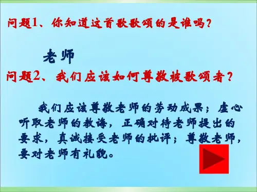 我与老师交朋友 (1)PPT课件