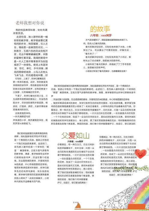 校园周报经典校报版式模板(精品)