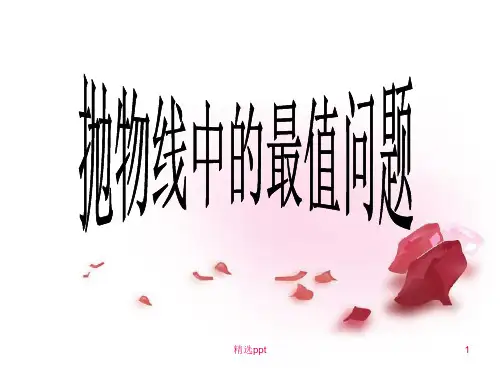 抛物线中的最值问题