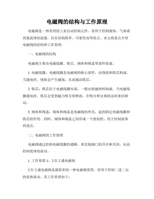 电磁阀的结构与工作原理