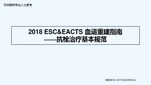 2018血运重建指南 PPT