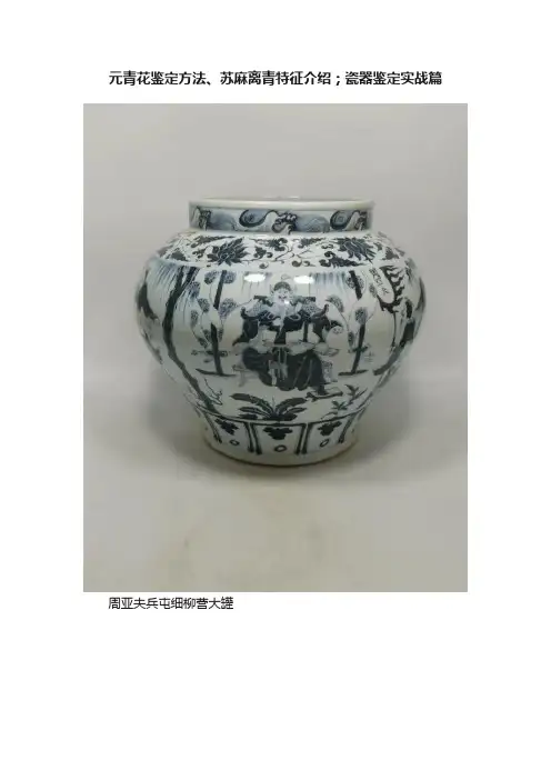 元青花鉴定方法、苏麻离青特征介绍；瓷器鉴定实战篇