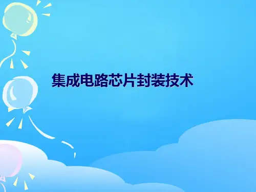 集成电路芯片封装技术培训课程(ppt-35页)全