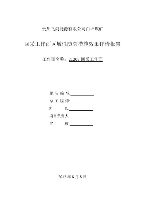 21207工作面消突报告